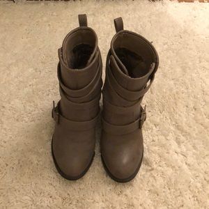 Just fab gray booties